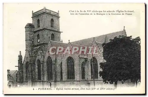 Ansichtskarte AK Ploermel Eglise Saint Armel