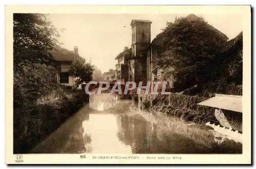 Ansichtskarte AK St Jean Pied De Port Pont Sur La Nive