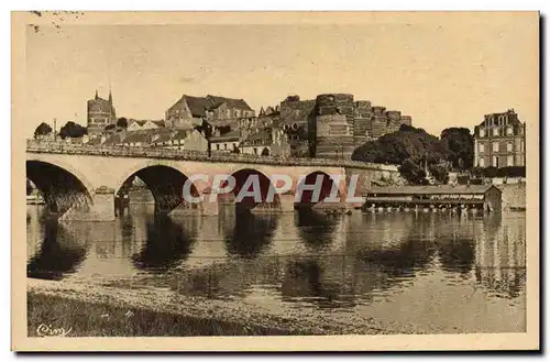 Ansichtskarte AK Angers Les Bords De La Maine Et Le Chateau