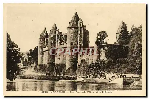 Cartes postales Josselin Les Bords De l&#39Oust Et Le Chateau