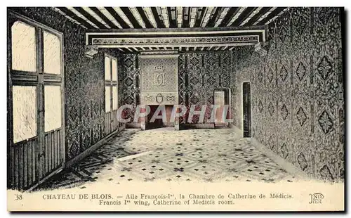 Ansichtskarte AK Chateau De Blois Alle Francois 1er La Chambre De Catherine De Medicis