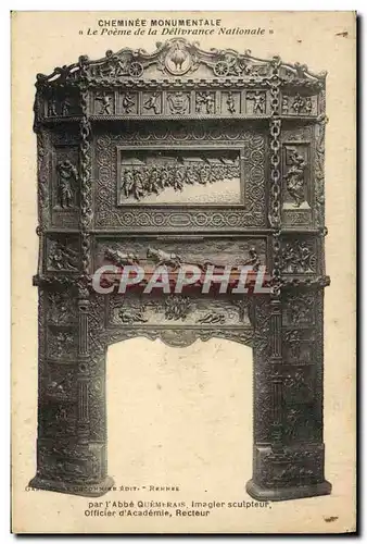 Cartes postales Cheminee Monumentale Le poeme de la Delivrance Nationale