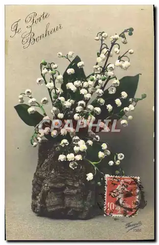 Cartes postales Fantaisie Fleurs Muguet