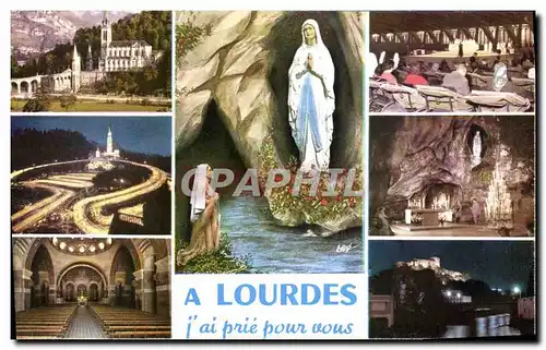 Cartes postales moderne A Lourdes Ai Prie Pour Vous