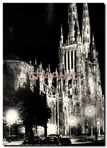 Cartes postales moderne Bordeaux La Cathedrale La Nuit