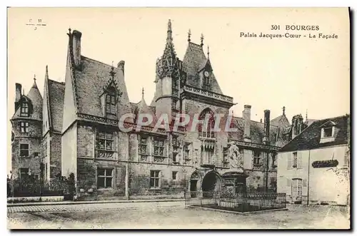 Cartes postales Bourges Palais Jacques Coeur La Facade