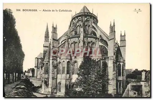 Ansichtskarte AK Bourges Abside De La Cathedrale