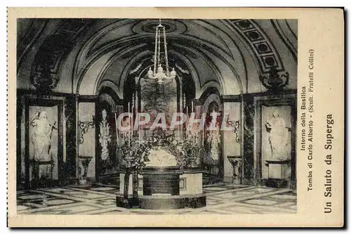 Cartes postales Interno Della Basilica Tomba Di Cario Alberto