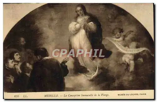 Cartes postales Murillo La Conception Immaculee De La Vierge Musee Du Louvre Paris