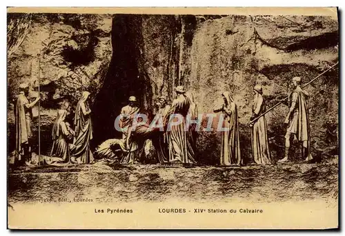 Cartes postales Lourdes 14eme Station Du Calvaire