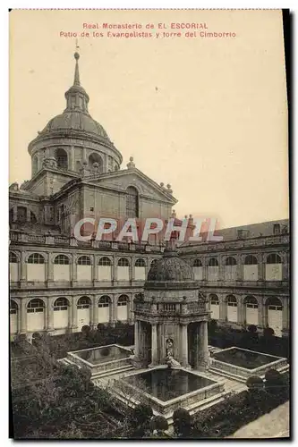 Cartes postales Real Monasterio De El Escorial Patio De Los Evangelistas Torre del Cimborrio