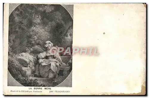 Cartes postales La Bonne Mere Musee De La Bibliotheque Nationale Par Fragonard