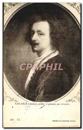 Cartes postales Van Dyck Peintre Et Graveur Par Lui Meme Musee Du Louvre Paris