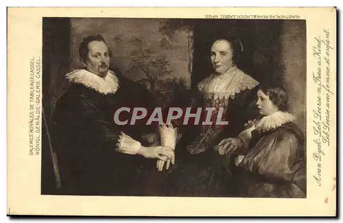 Ansichtskarte AK Galeries Royales De Tableaux Cassel Avan Dyck Leb Leerse avec femme et enfant