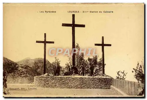 Cartes postales Les Pyrenees Lourdes 13eme Station Du Calvaire