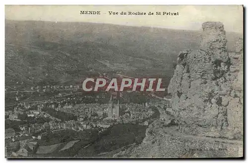 Cartes postales Mende Vue Du Rocher De St Privat