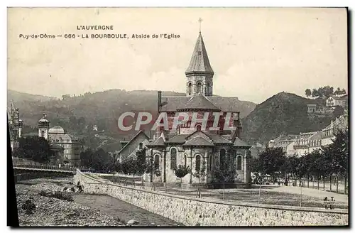 Cartes postales L&#39Auvergne La Bourboule Abside De L&#39Eglise