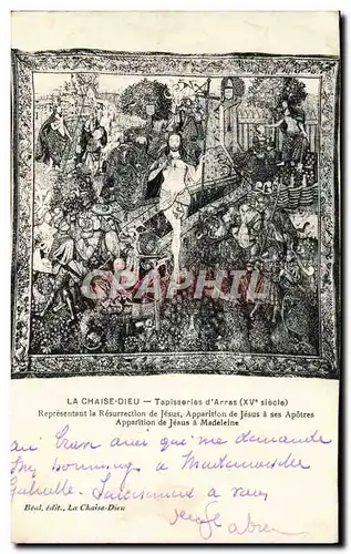 Cartes postales La Chaise Dieu Tapisseries d&#39Arras Resurrection de Jesus