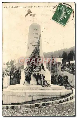 Cartes postales Elbeuf Monument Aux Morts Pour La Partie Militaria