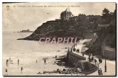 Cartes postales Dinard La Promenade Des Allies Et La Pointe Du Moulinet