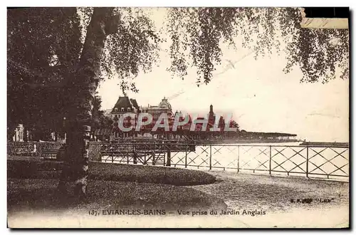 Cartes postales Evian Les Bains Vue Prise Du Jardin Anglais