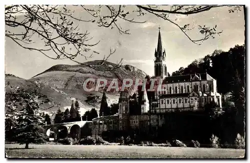 Cartes postales moderne Lourdes La Basilique Vue De L&#39Autre Cote Du Gave