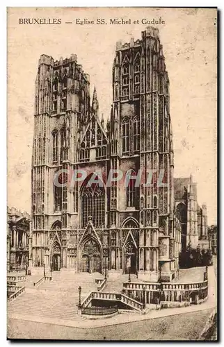 Cartes postales Bruxelles Eglise SS Michel et Gudule