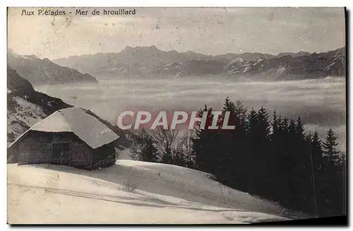 Cartes postales Aux pleiades Mer de brouillard