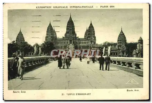 Ansichtskarte AK Paris Expostion Coloniale Internationale 1931 Temple d&#39Angkor Vat