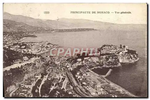 Cartes postales Monaco Principaute Vue Generale