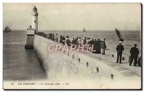 Cartes postales Le Treport La Nouvelle Jetee Phare