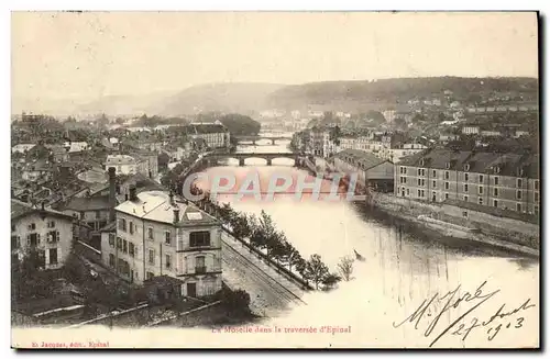 Cartes postales La Moselle dans la traversee d&#39Epinal