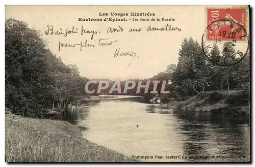 Cartes postales Environs d&#39Epinal Les Bords de la Moselle