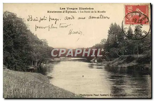 Cartes postales Environs d'Epinal Les Bords de la Moselle