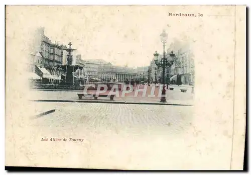 Cartes postales Bordeaux Les allees de Tourny