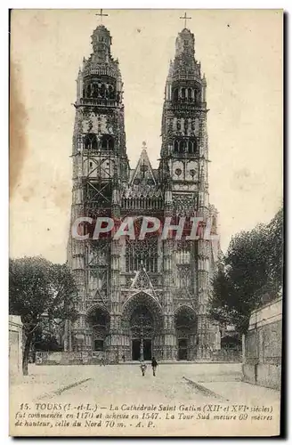 Cartes postales Tours La Cathedrale Saint Gatien