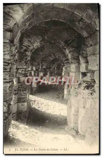 Cartes postales El Djem les voutes du colisee