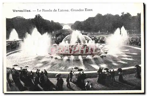 Ansichtskarte AK Versailles Le Bassin de Latone Grandes eaux