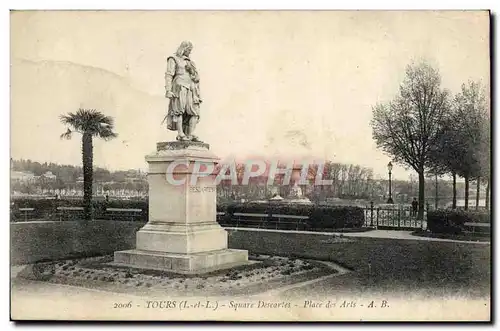 Cartes postales Tours Square Descartes Place des Arts