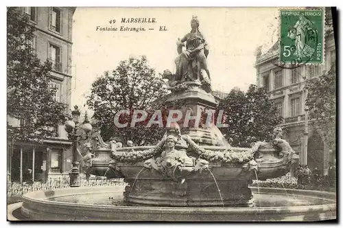 Ansichtskarte AK Marseille Fontaine Estrangin