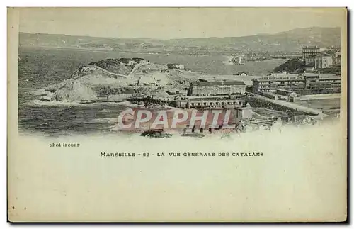 Cartes postales Marseille La Vue Generale Des Catalans