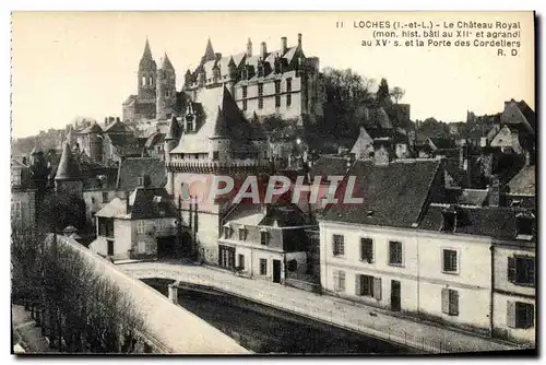 Cartes postales Loches Le Chateau Royal