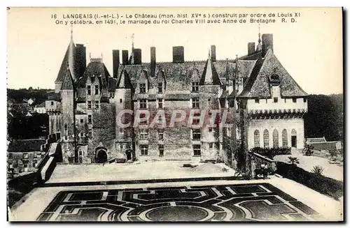 Cartes postales Langeais Le Chateau