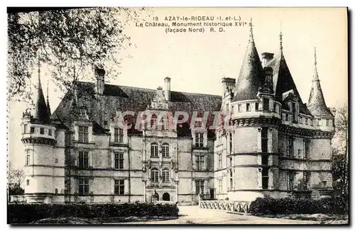 Cartes postales Azay le Rideau Le Chateau