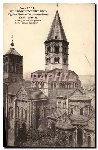 Cartes postales Clermont Ferrand Eglise Notre Dame du pont