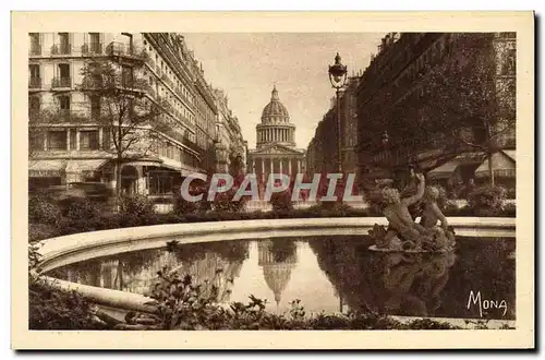 Ansichtskarte AK Paris Place Ed Rostand La rue Soufflot et le Pantheon