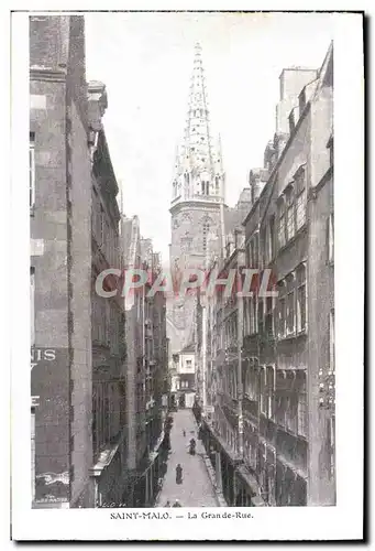 Cartes postales Saint Malo La Grand de Rue