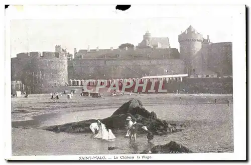 Cartes postales Saint Malo Le Chateau la Plage