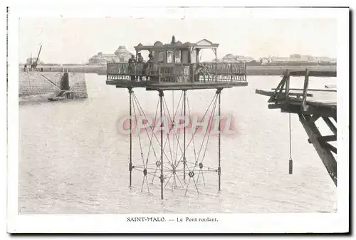 Ansichtskarte AK Saint Malo Le pont roulant