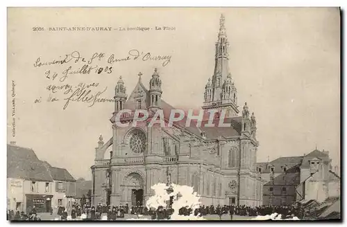 Ansichtskarte AK Ste Anne D&#39Auray La Basilique La Plage